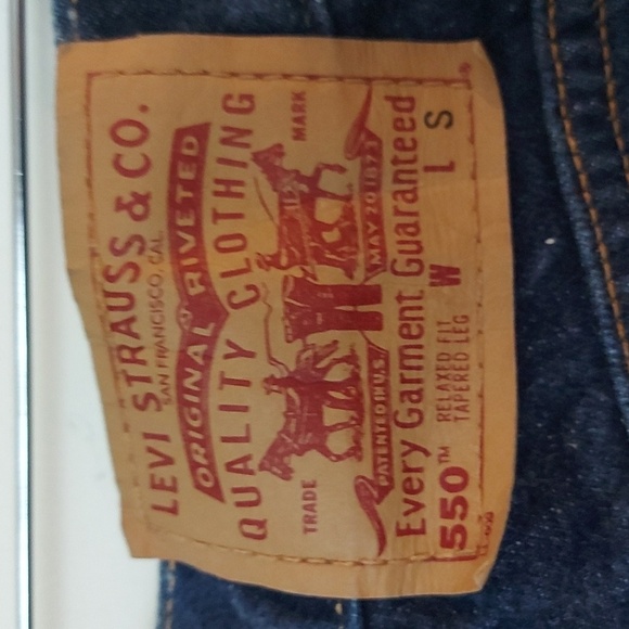 Vintage Levi's 550 Jeans Relax Fit Taper/Barrel Leg  Size 10 Missy Short - Picture 3 of 8